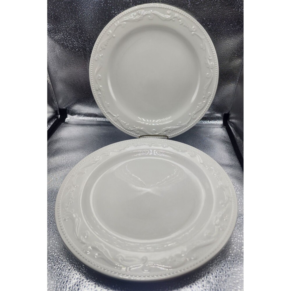 Mesa International Embossed Dot & Scrolls Dinner Plates (Set of 2)